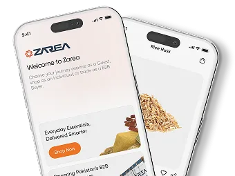 Zarea Mobile App Interface Preview